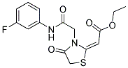 [3-[(3-FLUORO-PHENYLCARBAMOYL)-METHYL]-4-OXO-THIAZOLIDIN-2-YLIDENE]-ACETIC ACID ETHYL ESTER CAS#: 735335-61-2