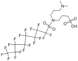 3-[[3-(dimethylamino)propyl][(heptadecafluorooctyl)sulphonyl]amino]propanesulphonic acid CAS#: 72785-08-1