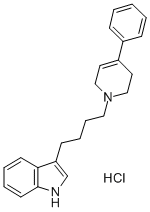 3-(4-(4-PHENYL-1,2,3,6-TETRAHYDRO-1-PYRIDYL)BUTYL)INDOLE, HCL CAS#: 73966-59-3