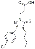 3-[4-BUTYL-3-(4-CHLOROPHENYL)-5-THIOXO-4,5-DIHYDRO-1H-1,2,4-TRIAZOL-1-YL]PROPANOIC ACID CAS#: 793727-84-1