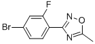 3-(4-Bromo-2-fluorophenyl)-5-methyl-1,2,4-oxadiazole CAS#: 749927-78-4