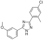 3-(4-Chloro-2-methylphenyl)-5-(3-methoxyphenyl)-1H-1,2,4-triazole CAS#: 75318-76-2