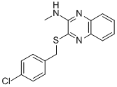 3-[(4-Chlorobenzyl)thio]-N-methyl-2-quinoxalinamine CAS#: 73855-42-2