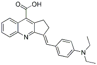 3-(4-DIETHYLAMINO-BENZYLIDENE)-2,3-DIHYDRO-1H-CYCLOPENTA[B]QUINOLINE-9-CARBOXYLIC ACID CAS#: 726157-44-4