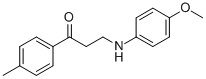 3-(4-METHOXYANILINO)-1-(4-METHYLPHENYL)-1-PROPANONE CAS#: 73553-49-8