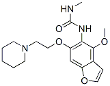 3-[4-methoxy-6-[2-(1-piperidyl)ethoxy]benzofuran-5-yl]-1-methyl-urea CAS#: 75902-76-0