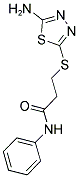 3-[(5-AMINO-1,3,4-THIADIAZOL-2-YL)THIO]-N-PHENYLPROPANAMIDE CAS#: 774551-96-1