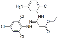 3-[(5-Amino-2-chlorophenyl)amino]-3-[2-(2,4,6-trichlorophenyl)hydrazono]propanoic acid ethyl ester CAS#: 73398-82-0