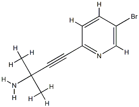 3-(5-bromopyridin-2-yl)-1,1-dimethyl-prop-2-ynylamine CAS#: 778646-98-3