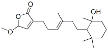 3-[6-(2-Hydroxy-2,6,6-trimethylcyclohexyl)-4-methyl-3-hexenyl]-5-methoxy-2(5H)-furanone CAS#: 76215-28-6