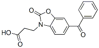 3-(6-benzoyl-2-oxo-benzooxazol-3-yl)propanoic acid CAS#: 76752-01-7