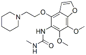 3-[6,7-dimethoxy-4-[2-(1-piperidyl)ethoxy]benzofuran-5-yl]-1-methyl-ur ea CAS#: 75883-78-2