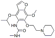 3-[7-methoxy-6-[2-(1-piperidyl)ethoxy]-4-propan-2-yloxy-benzofuran-5-y l]-1-methyl-urea CAS#: 75883-77-1