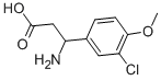 3-AMINO-3-(3-CHLORO-4-METHOXY-PHENYL)-PROPIONIC ACID CAS#: 773125-23-8