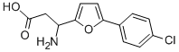 3-AMINO-3-[5-(4-CHLOROPHENYL)-FURAN-2-YL]-PROPIONIC ACID CAS#: 773125-84-1