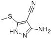 3-AMINO-5-(METHYLTHIO)PYRAZOLE-4-CARBONITRILE CAS#: 72760-85-1