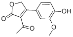 3-Acetyl-4-(4-hydroxy-3-methoxyphenyl)-2(5H)-furanone CAS#: 73839-65-3