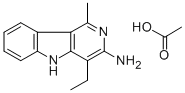 3-Amino-4-ethyl-1-methyl-5H-pyrido(4,3-b)indole acetate CAS#: 75240-22-1