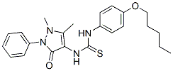 3-Antipyrinyl-1-[4-(pentyloxy)phenyl]thiourea CAS#: 73953-58-9