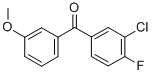 3-CHLORO-4-FLUORO-3'-METHOXYBENZOPHENONE CAS#: 750633-77-3