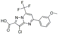 3-CHLORO-5-(3-METHOXY-PHENYL)-7-TRIFLUOROMETHYL-PYRAZOLO[1,5-A]PYRIMIDINE-2-CARBOXYLIC ACID CAS#: 797809-12-2