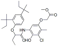 3-Chloro-4-hydroxy-2-methyl-5-[2-(2,4-di-tert-pentylphenoxy)butyrylamino]phenoxyacetic acid methyl ester CAS#: 72828-81-0
