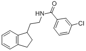 3-Chloro-N-(2-(2,3-dihydro-1H-inden-1-yl)ethyl)benzamide CAS#: 78239-29-9