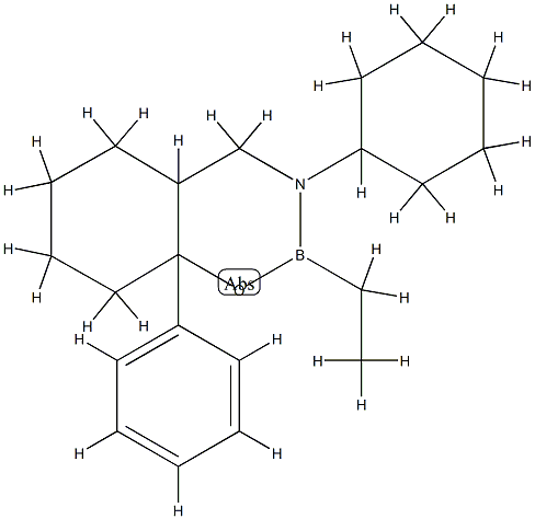 3-Cyclohexyl-2-ethyloctahydro-8a-phenyl-2H-1,3,2-benzoxazaborine CAS#: 74810-36-9