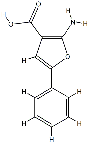 3-Furancarboxylicacid,2-amino-5-phenyl-(9CI) CAS#: 773108-73-9