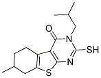 3-ISOBUTYL-2-MERCAPTO-7-METHYL-5,6,7,8-TETRAHYDRO[1]BENZOTHIENO[2,3-D]PYRIMIDIN-4(3H)-ONE CAS#: 728941-35-3