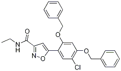 3-IsoxazolecarboxaMide, 5-[5-chloro-2,4-bis(phenylMethoxy)phenyl]-N-ethyl- CAS#: 747413-05-4
