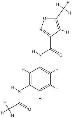 3-Isoxazolecarboxamide,N-[3-(acetylamino)phenyl]-5-methyl-(9CI) CAS#: 717866-68-7