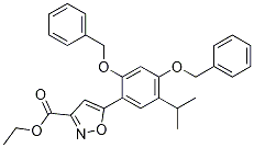 3-Isoxazolecarboxylic acid, 5-[5-(1-Methylethyl)-2,4-bis(phenylMethoxy)phenyl]-, ethyl ester CAS#: 747414-20-6