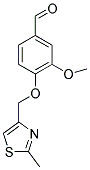 3-METHOXY-4-[(2-METHYL-1,3-THIAZOL-4-YL)METHOXY]BENZALDEHYDE CAS#: 795290-89-0