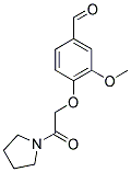 3-METHOXY-4-(2-OXO-2-PYRROLIDIN-1-YL-ETHOXY)-BENZALDEHYDE CAS#: 760183-53-7