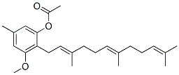 3-Methoxy-5-methyl-2-[(2E,6E)-3,7,11-trimethyl-2,6,10-dodecatrienyl]phenol acetate CAS#: 75113-21-2