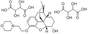 3-Morpholylaethyl-dihydro-morphin (bis-hydrogentartrat) [German] CAS#: 74063-39-1