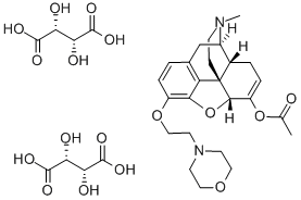 3-Morpholylaethyl-dihydro-morphinon-6-enolacetat (bis-hydrogentartrat)  [German] CAS#: 74051-66-4