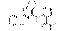 3-PyridinecarboxaMide, 4-[[2-(5-chloro-2-fluorophenyl)-6,7-dihydro-5H-cyclopentapyriMidin-4-yl]aMino]-N-Methyl- (9CI) CAS#: 773138-82-2