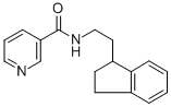 3-Pyridinecarboxamide, N-(2-(2,3-dihydro-1H-inden-1-yl)ethyl)- CAS#: 78239-31-3