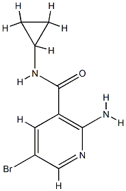 3-Pyridinecarboxamide,2-amino-5-bromo-N-cyclopropyl-(9CI) CAS#: 781642-04-4