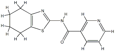 3-Pyridinecarboxamide,N-(4,5,6,7-tetrahydro-2-benzothiazolyl)-(9CI) CAS#: 717858-72-5