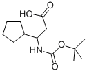 3-TERT-BUTOXYCARBONYLAMINO-3-CYCLOPENTYL-PROPIONIC ACID CAS#: 776330-74-6