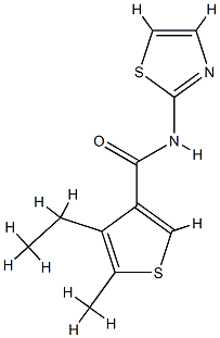 3-Thiophenecarboxamide,4-ethyl-5-methyl-N-2-thiazolyl-(9CI) CAS#: 775299-49-5