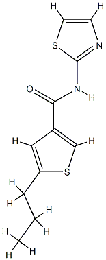 3-Thiophenecarboxamide,5-propyl-N-2-thiazolyl-(9CI) CAS#: 774589-95-6