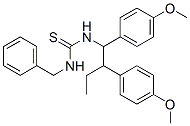 3-benzyl-1-[1,2-bis(4-methoxyphenyl)butyl]thiourea CAS#: 76289-21-9