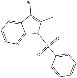 3-broMo-2-Methyl-1-(phenylsulfonyl)-1H-pyrrolo[2.3-b]pyridine CAS#: 744209-37-8