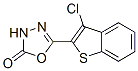 3-chloro-2-(2,3-dihydro-2-oxo-1,3,4-oxadiazol-5-yl)benzo(b)thiophene CAS#: 78620-31-2