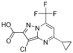 3-chloro-5-cyclopropyl-7-(trifluoromethyl)pyrazolo[1,5-a]pyrimidine-2-carboxylic acid CAS#: 797809-11-1