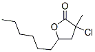 3-chloro-5-hexyl-3-methyldihydrofuran-2(3H)-one CAS#: 76617-42-0